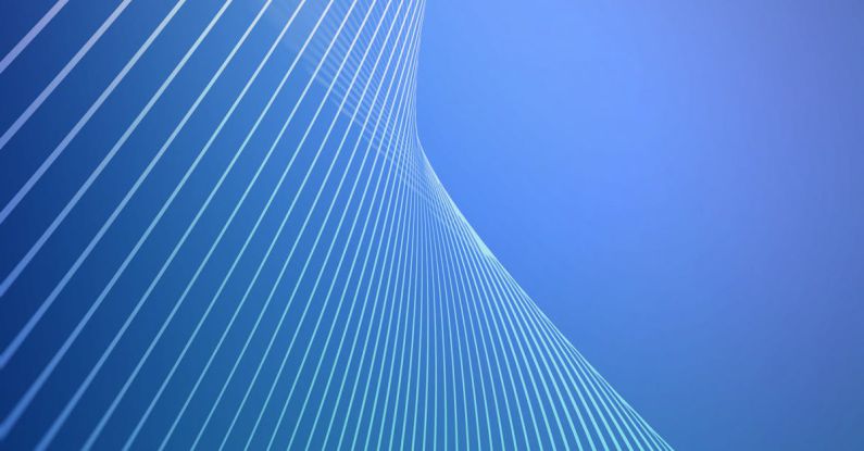 Design - White and Blue Surface Illustration