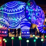 Theme - Blue and Green Elephant With Light