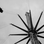 Themes - Black and white photo of a ferris wheel