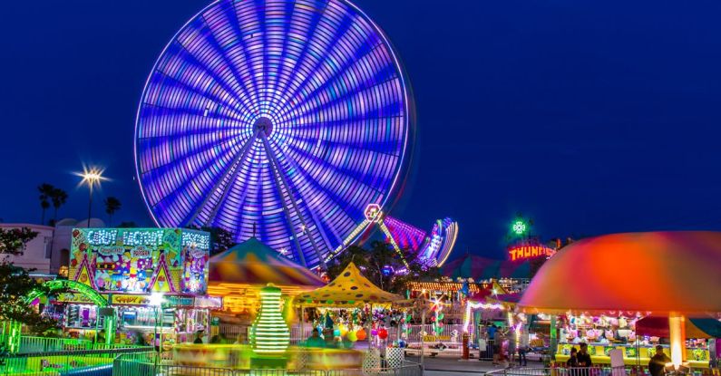 Theme - An Amusement Park At Night